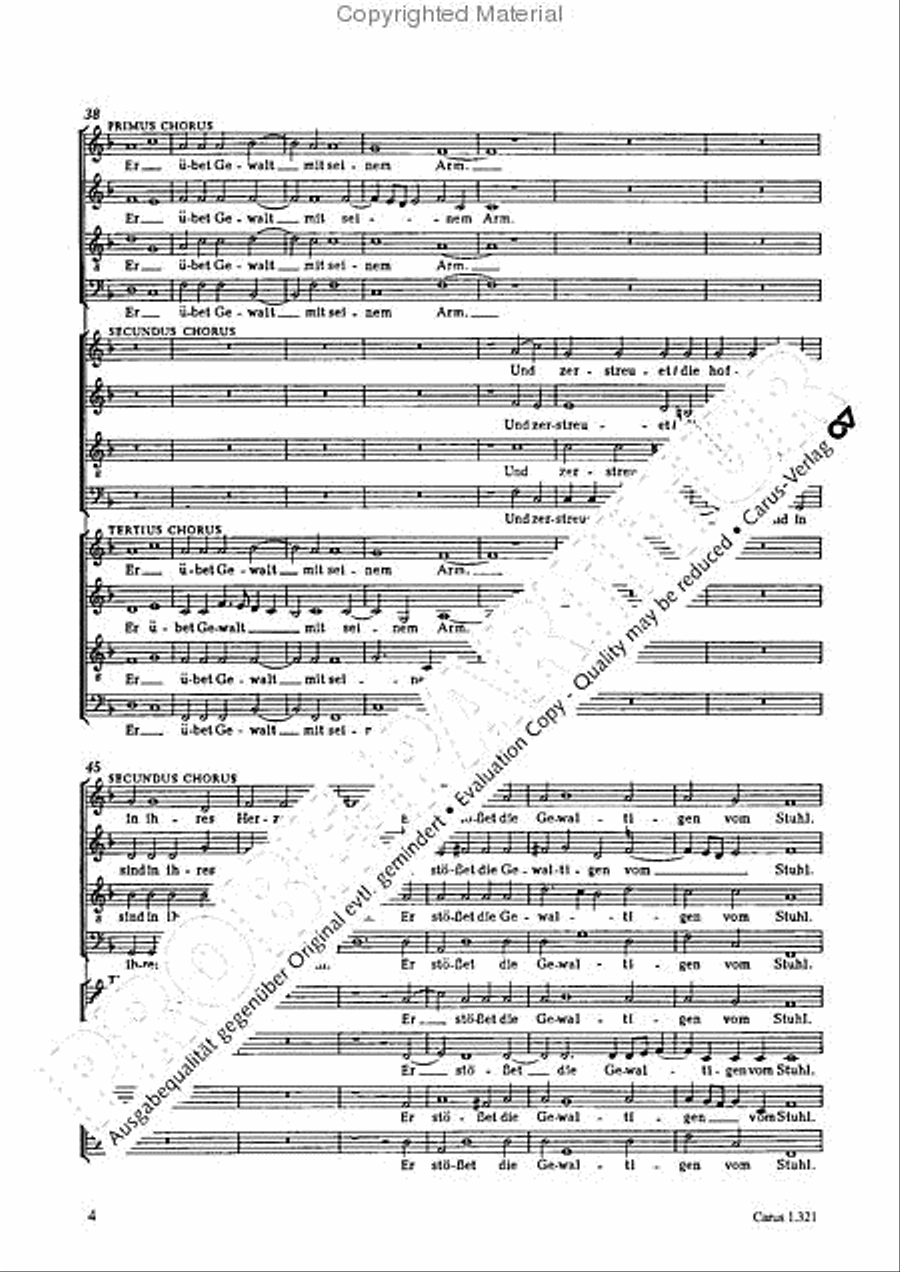 All my spirit exalts my Saviour (Meine Seele erhebt den Herren) 4-Part scores gallery preview page 5