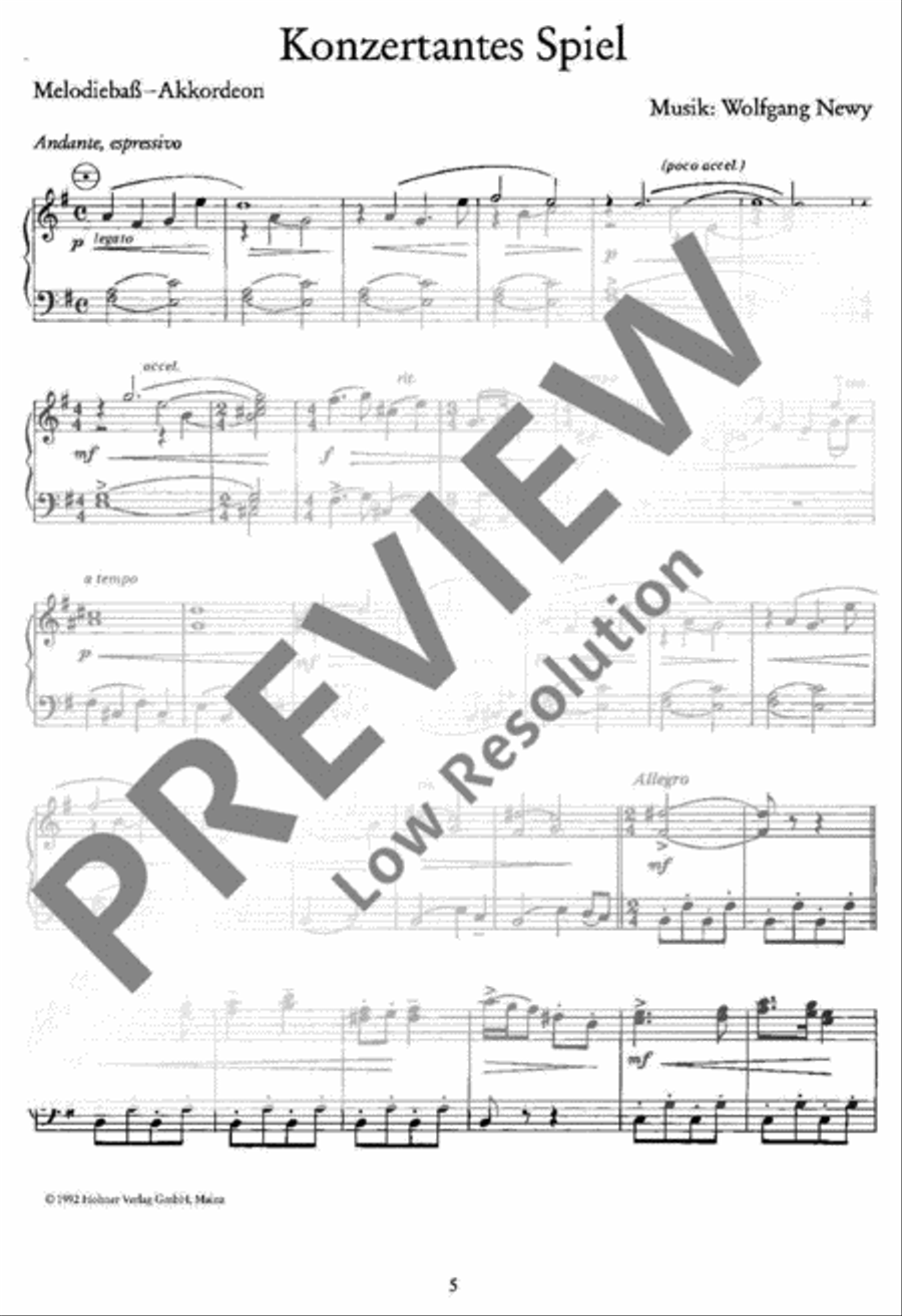 Konzertantes Spiel Konzertantes Spiel Accordion scores gallery preview page 6