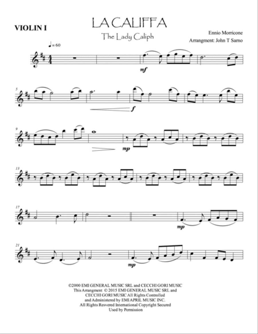 La Califfa String Quartet scores gallery preview page 6