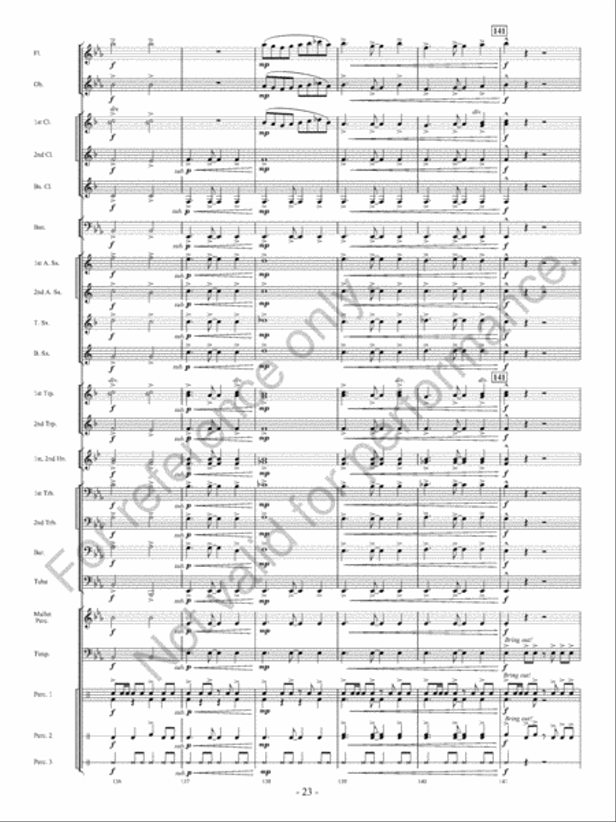 The Winds Of Change Concert Band scores gallery preview page 24