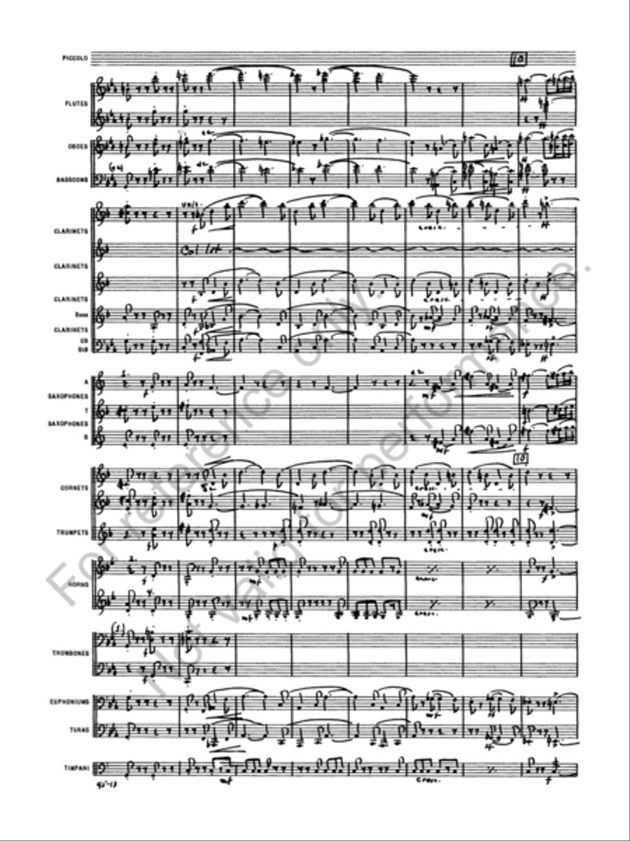 Symphony No. 1 Concert Band scores gallery preview page 16