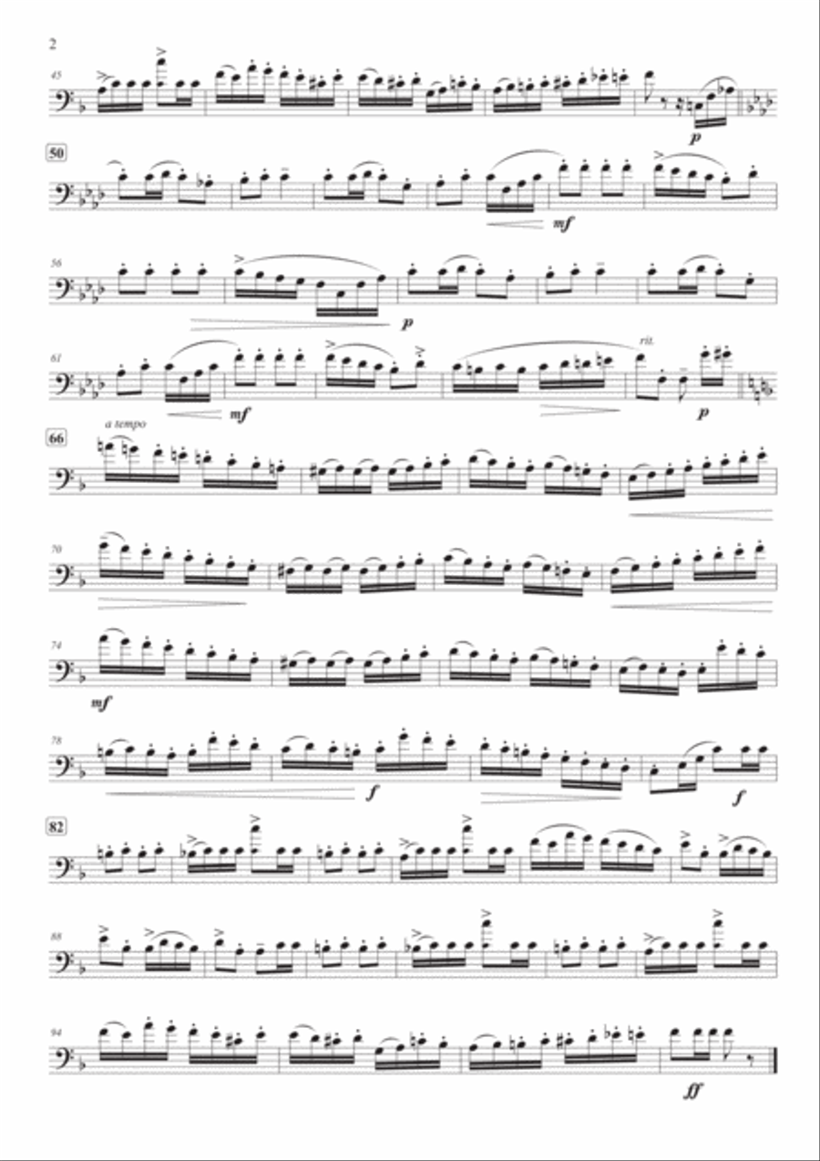 Italian Polka for Trombone & Piano Piano scores gallery preview page 2