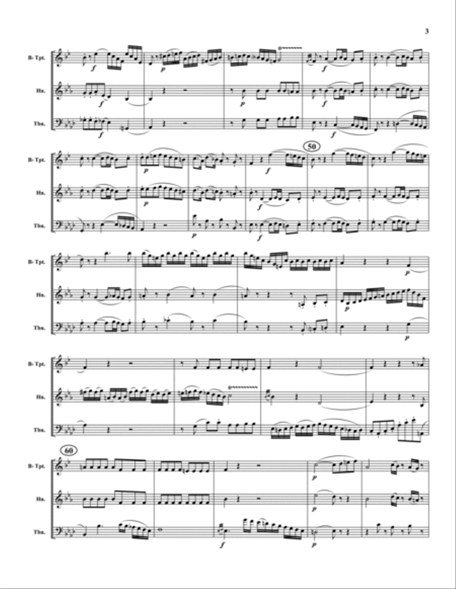 Allegro Allegro Brass Trio scores gallery preview page 3