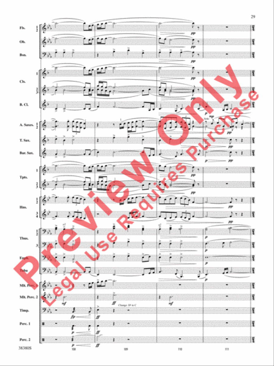 And In the End It Was Earth Concert Band scores gallery preview page 30