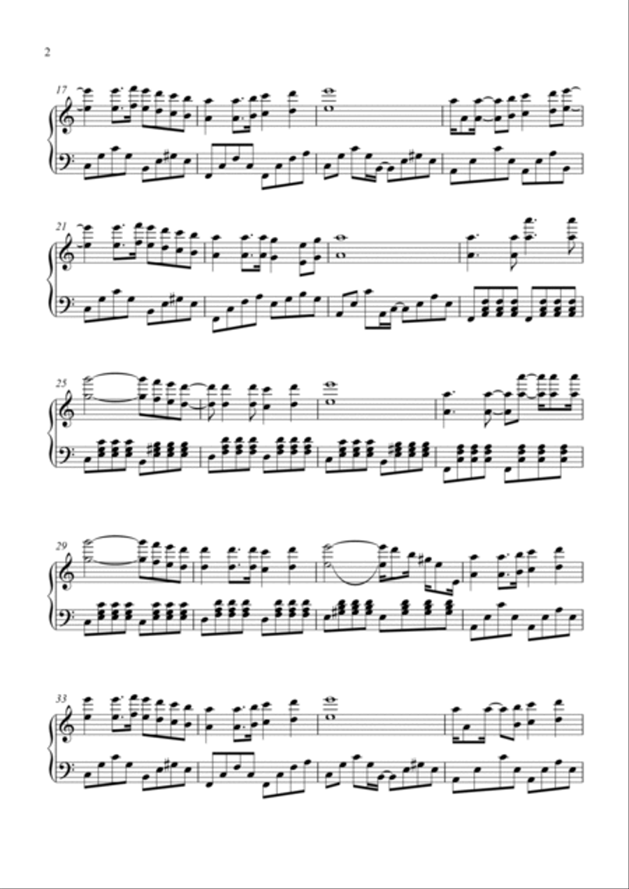 Winter Toccata Piano Solo scores gallery preview page 2