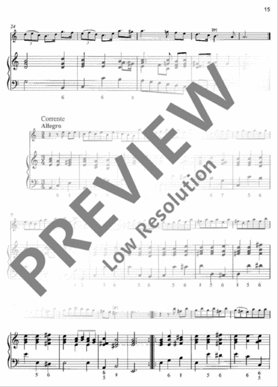 3 Sonatas Alto Recorder scores gallery preview page 16