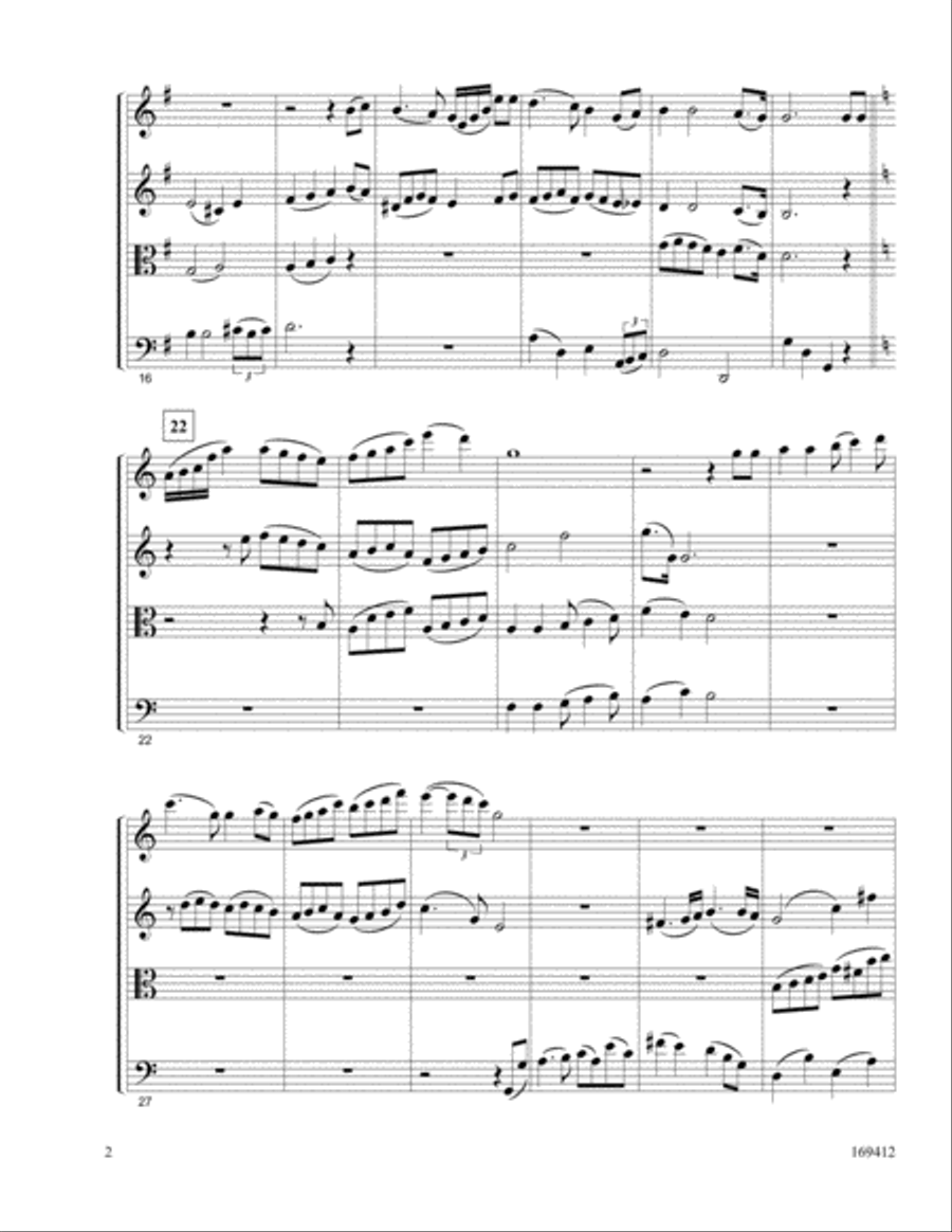 The Birthday Of A King The Birthday Of A King String Quartet scores gallery preview page 2