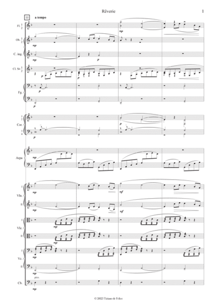 Rêverie for Orchestra - Claude Debussy - Score Only image number null