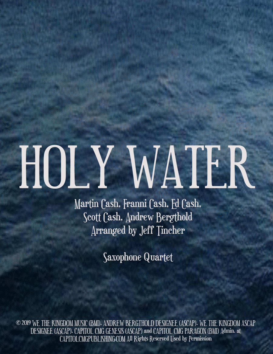 Holy Water Woodwind Quartet scores gallery preview page 1