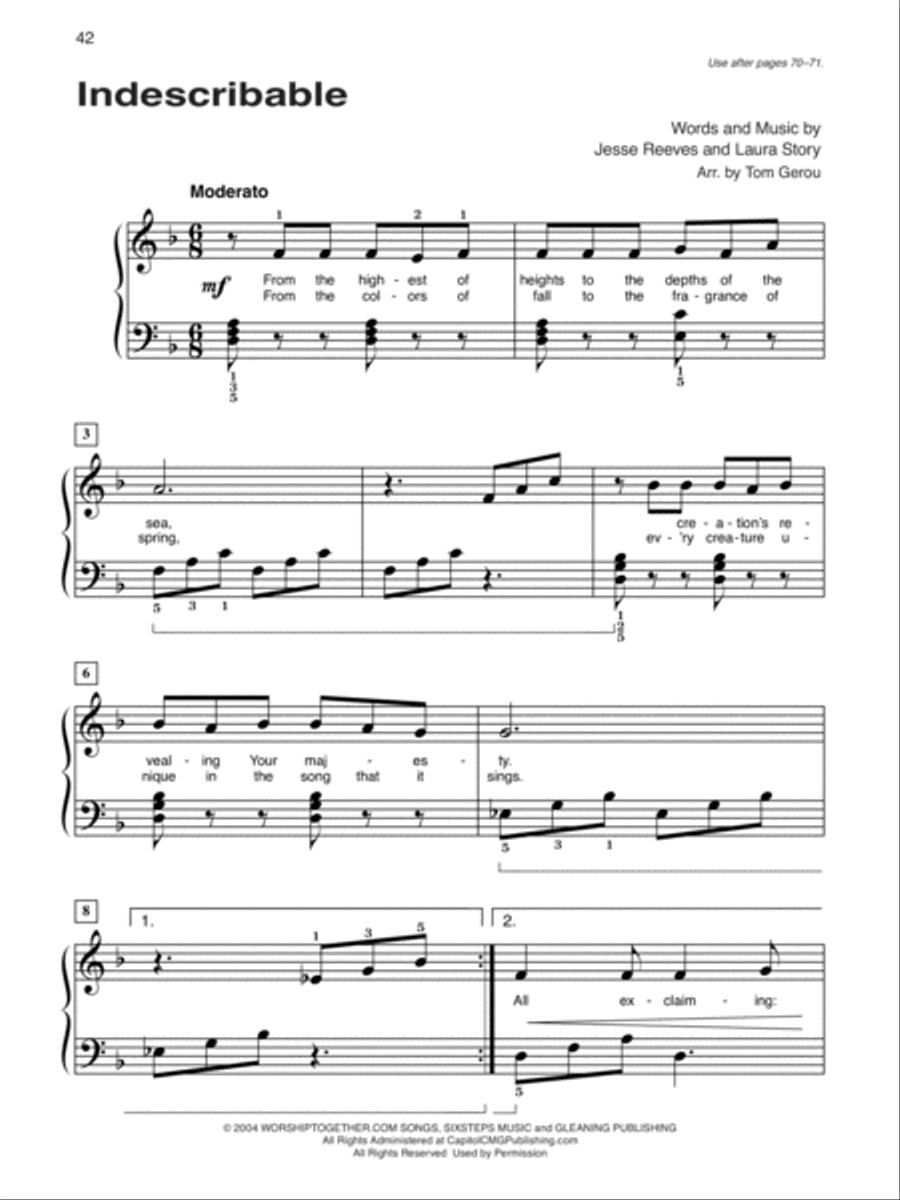 Alfred's Basic Piano Course Praise Hits Complete Book 2 & 3 Piano Method scores gallery preview page 5