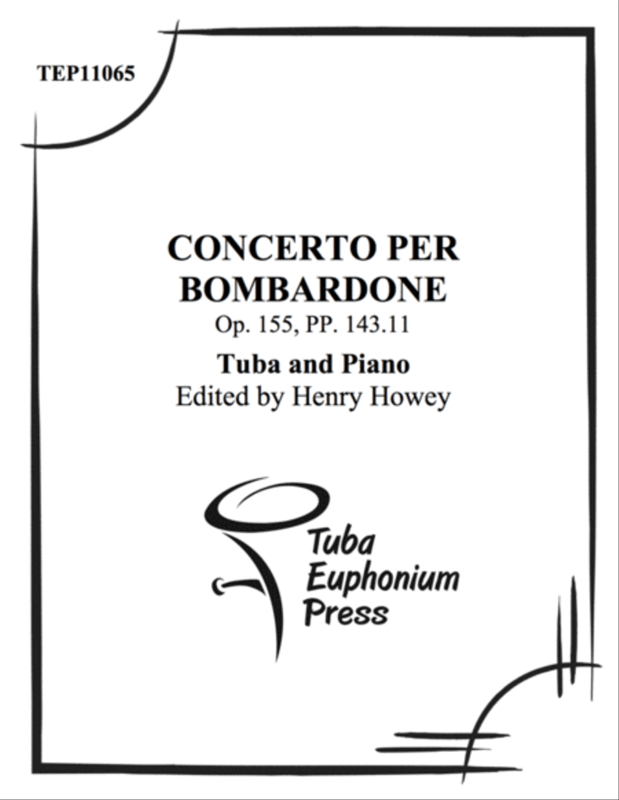 Concerto per Bombardone Concerto per Bombardone Tuba scores gallery preview page 1