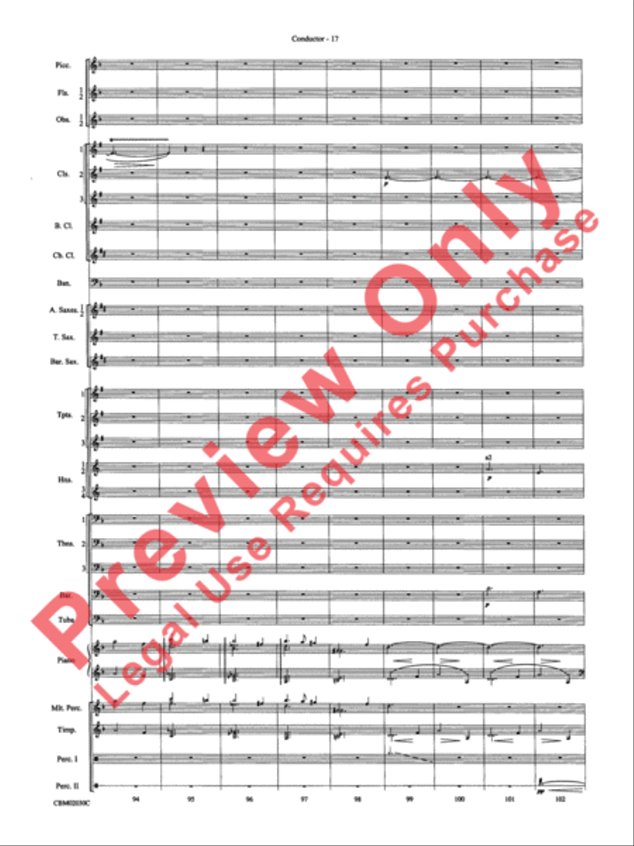 John Williams: Fantasy of Flight (Medley) Concert Band scores gallery preview page 20