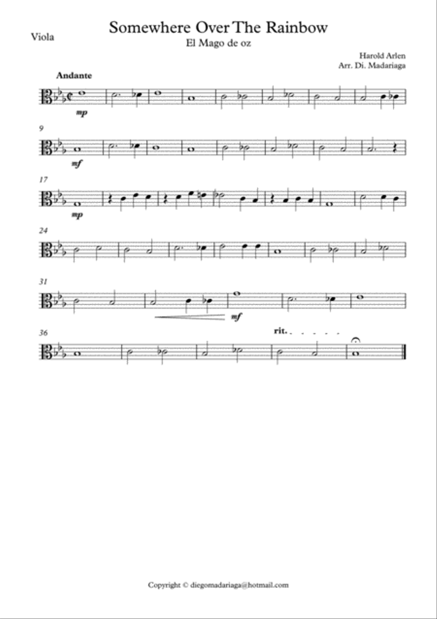 Over The Rainbow (from The Wizard Of Oz) Small Ensemble scores gallery preview page 3