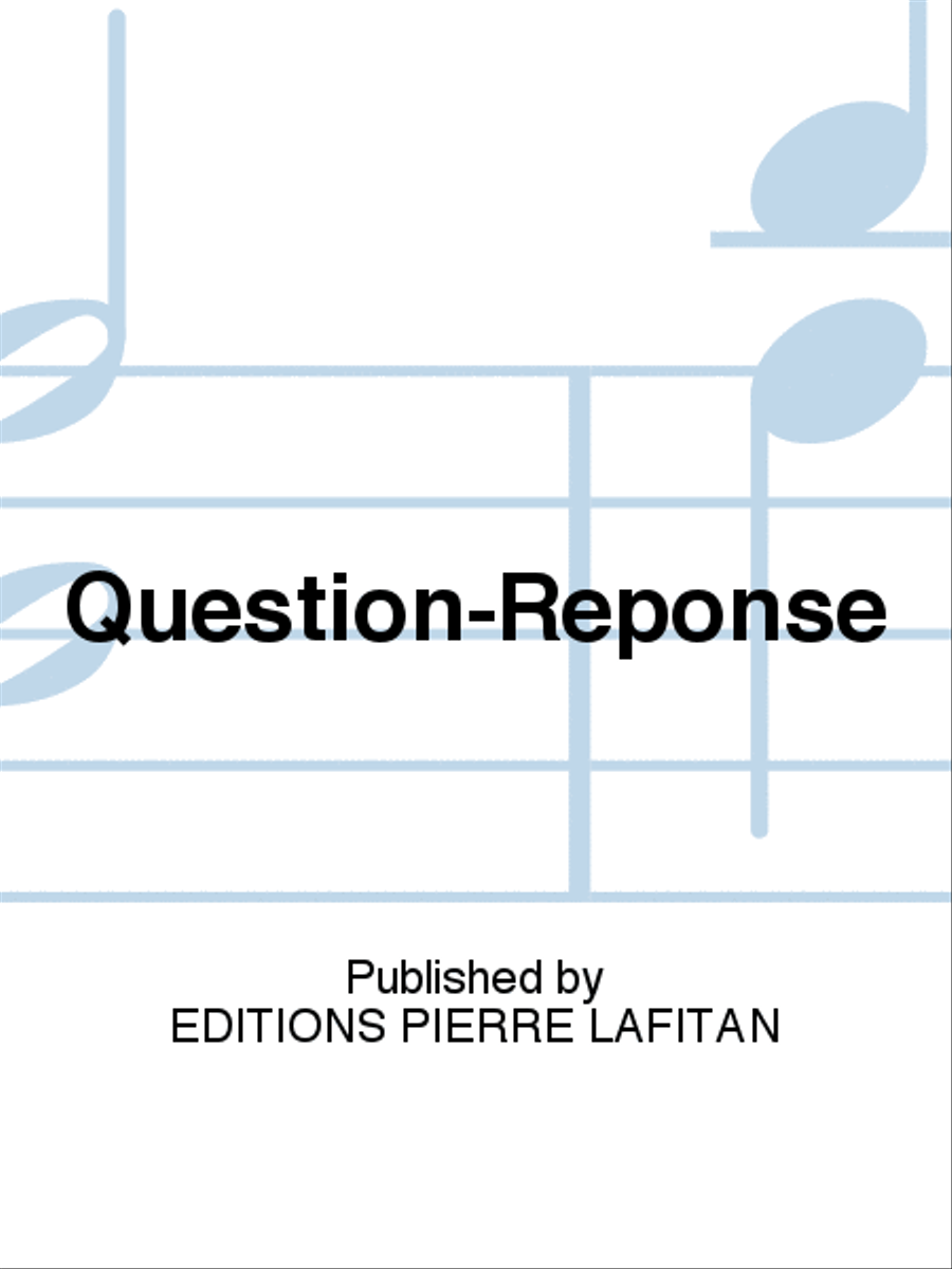 Question-Réponse Alto Saxophone scores gallery preview page 1