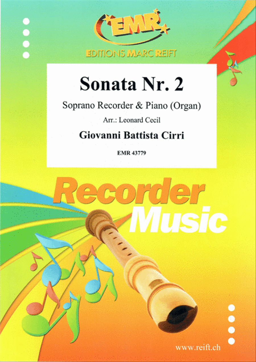 Sonata No. 2 Soprano Recorder scores gallery preview page 1