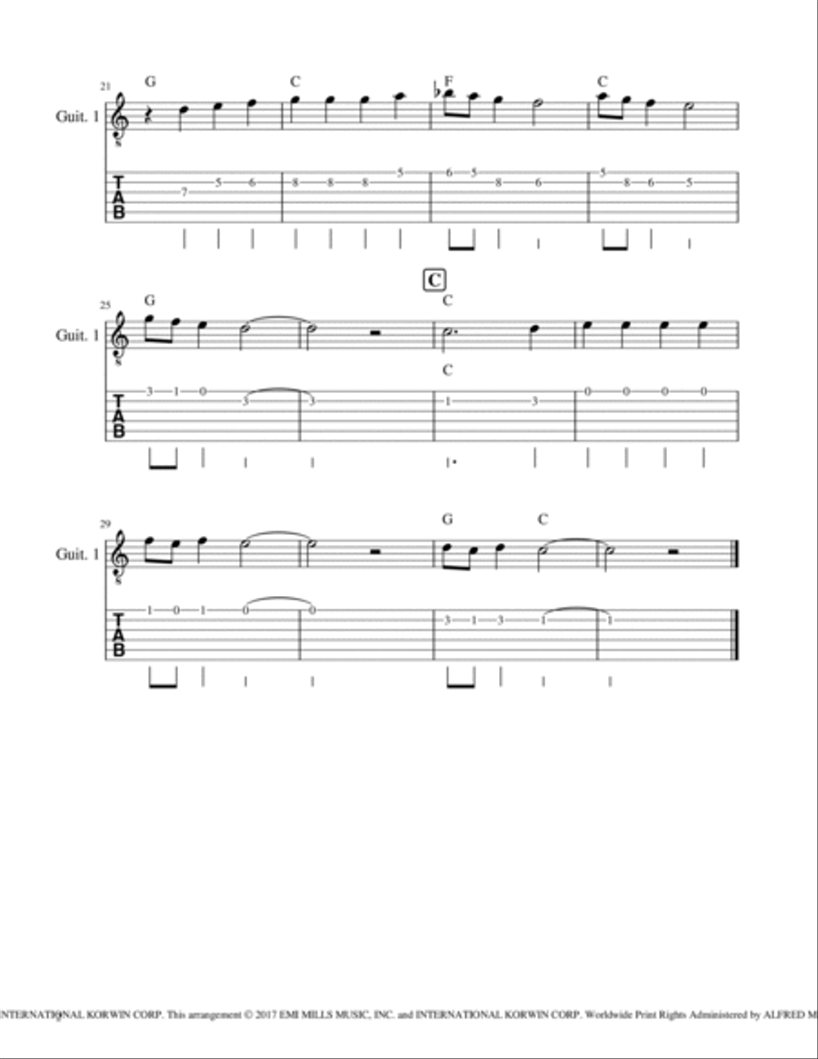 The Little Drummer Boy The Little Drummer Boy Guitar Ensemble scores gallery preview page 5