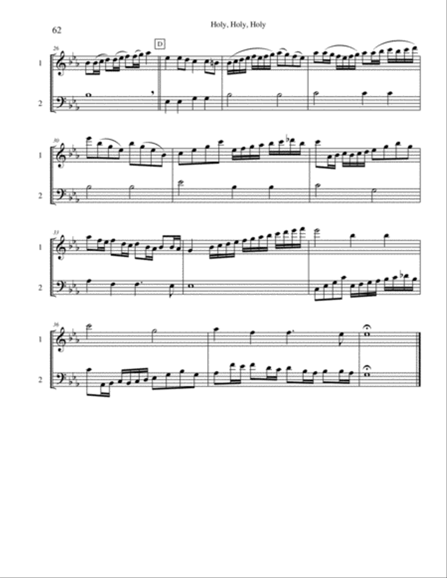Ten Selected Hymns for the Performing Duet, Vol. 4 - violin and cello String Duet scores gallery preview page 2