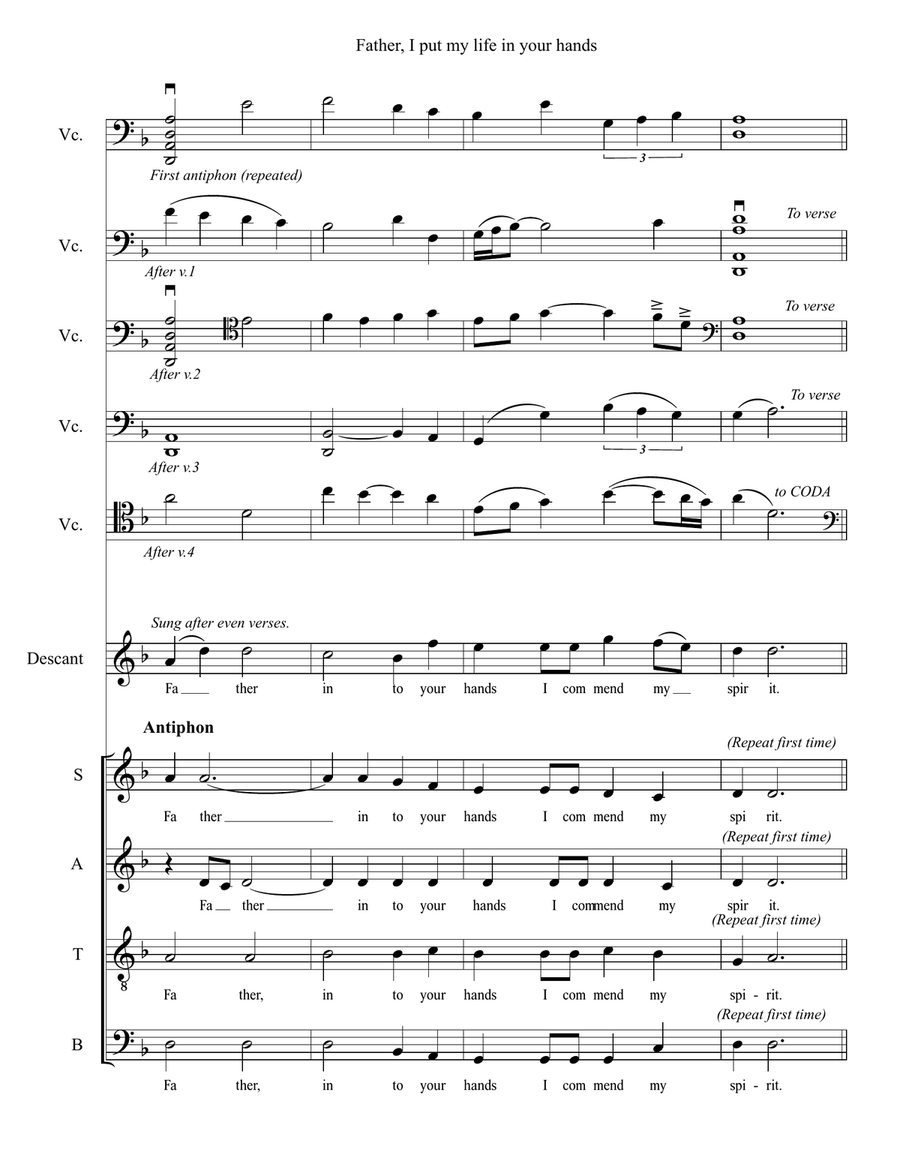 Psalm 31 4-Part scores gallery preview page 2