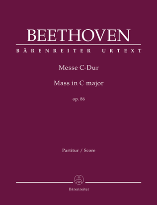Book cover for Mass C major op. 86