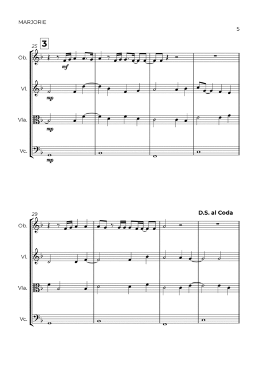 Marjorie Oboe scores gallery preview page 5