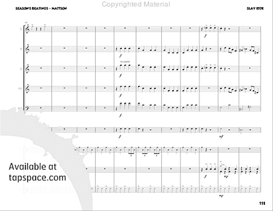 Season's Beatings Percussion Ensemble scores gallery preview page 24