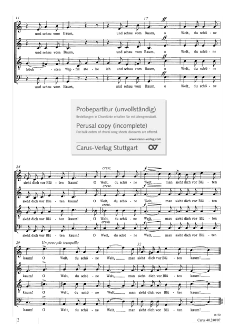 Raritaten der Romantik, Heft I Choir scores gallery preview page 3