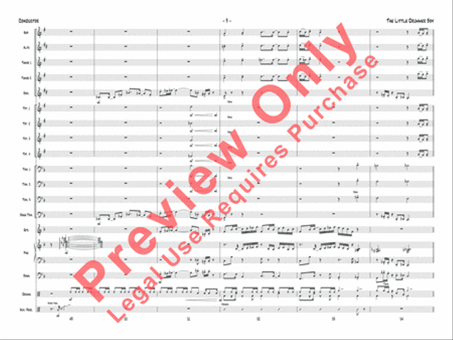 The Little Drummer Boy Jazz Ensemble scores gallery preview page 10