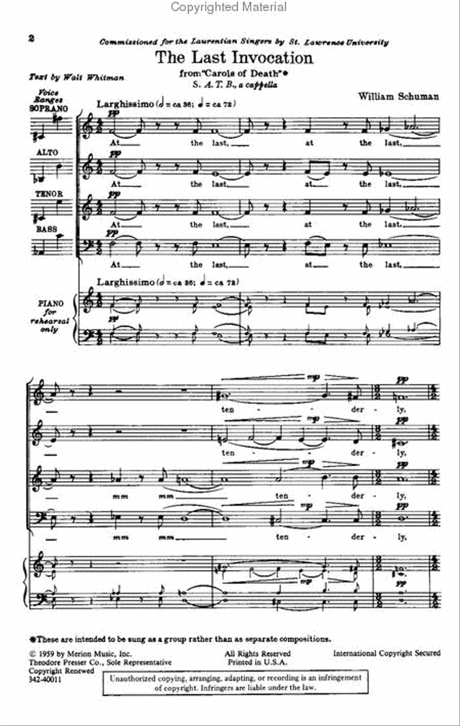 1. The Last Invocation 4-Part scores gallery preview page 2