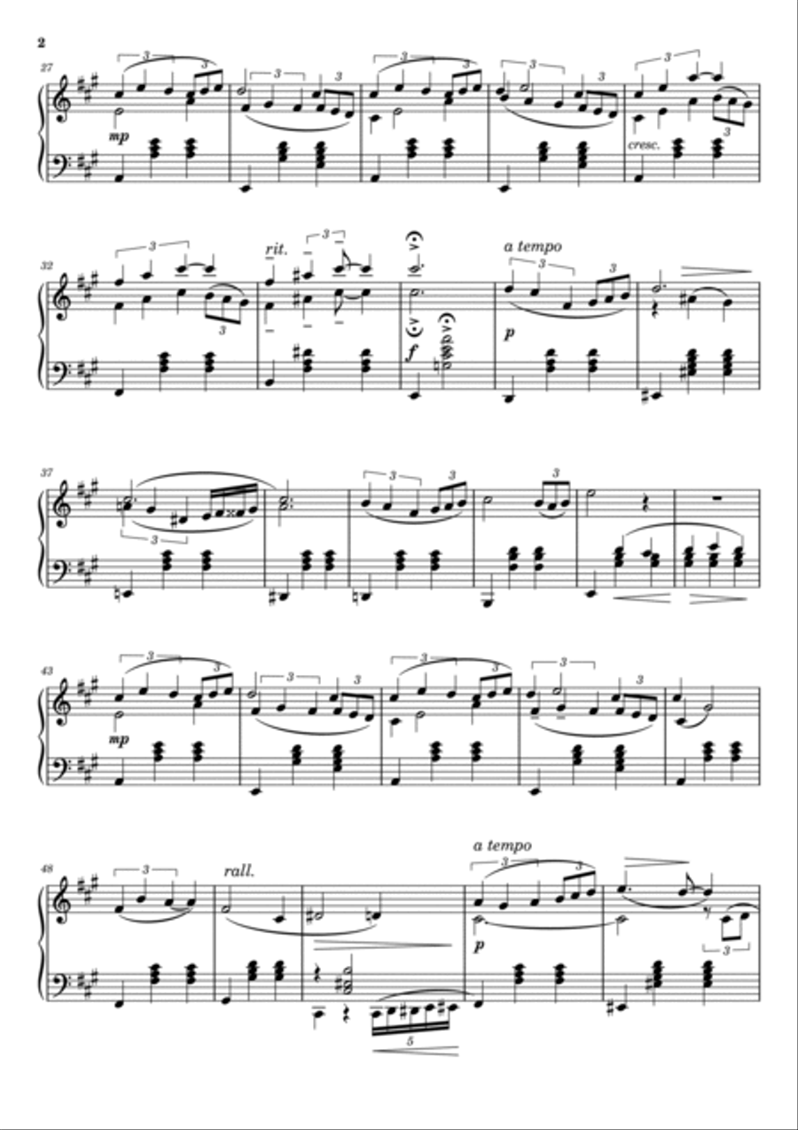 Três Valsas Nostálgicas (Three Nostalgic Waltzes) Piano Solo scores gallery preview page 6