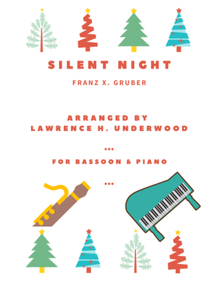 Book cover for Silent Night for Solo Bassoon