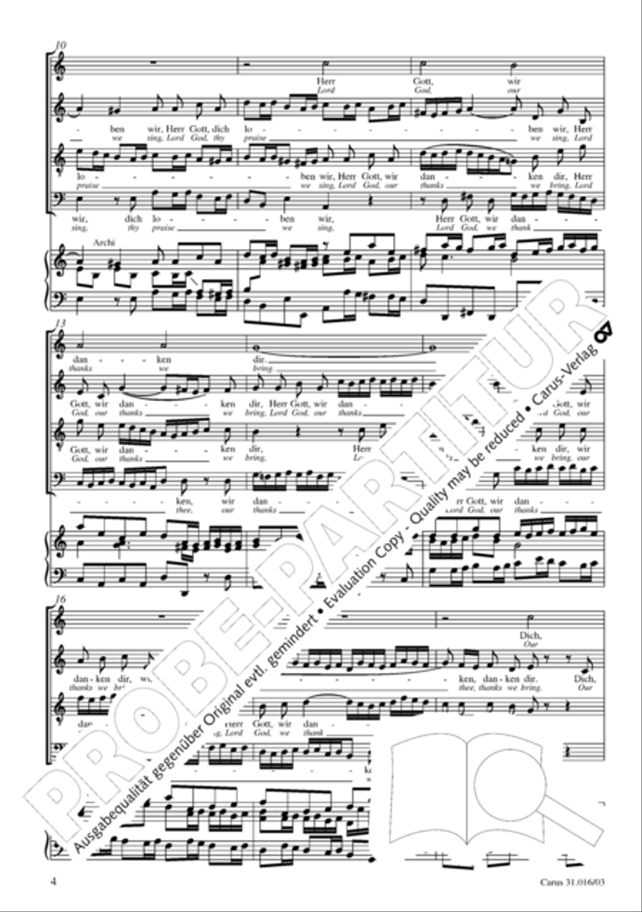 Lord God, thy praise we sing (Herr Gott, dich loben wir) ATB scores gallery preview page 5