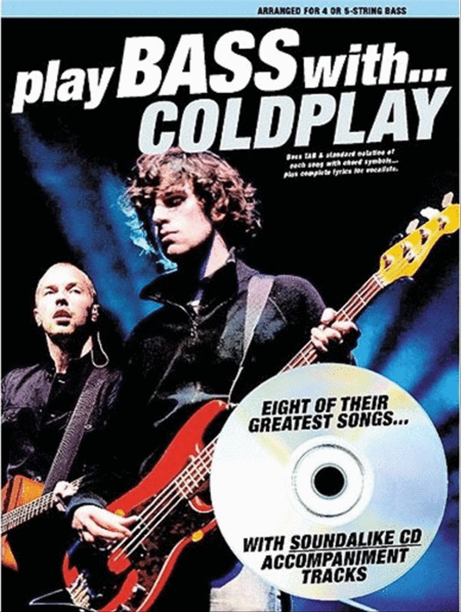 Play Bass With Coldplay Book/CD Bass Guitar Tablature scores gallery preview page 1