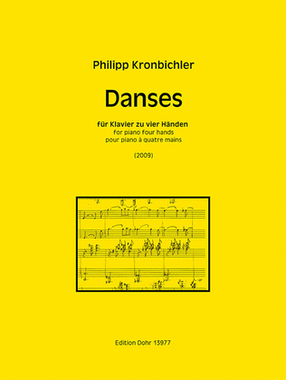 Book cover for Danses für Klavier zu vier Händen (2009)