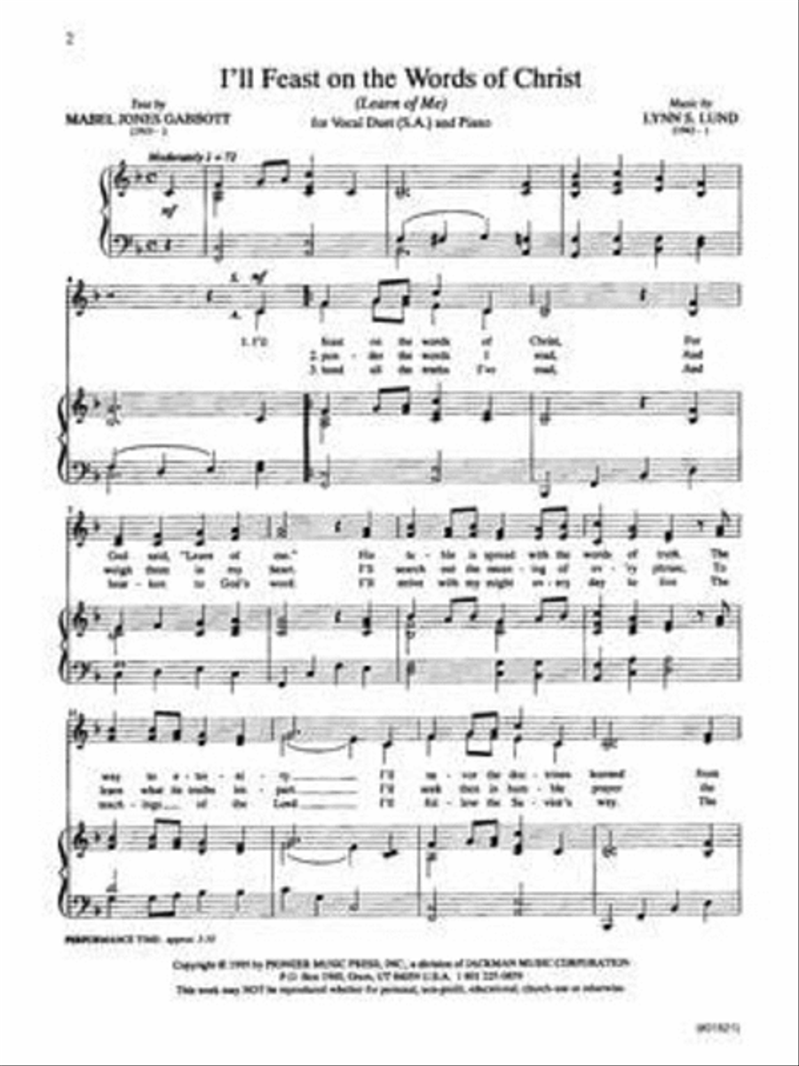 Praiseworthy Singer - Vol. 11 (Learn of Me) Choir scores gallery preview page 2