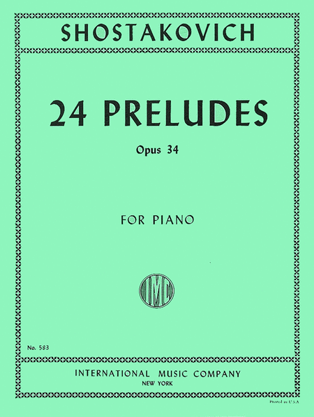 Dmitri Shostakovich: 24 Preludes, Op. 34