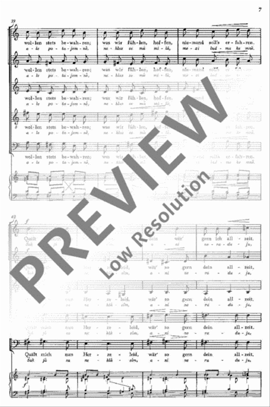 Tschechische Madrigale · České madrigaly SSATB scores gallery preview page 8
