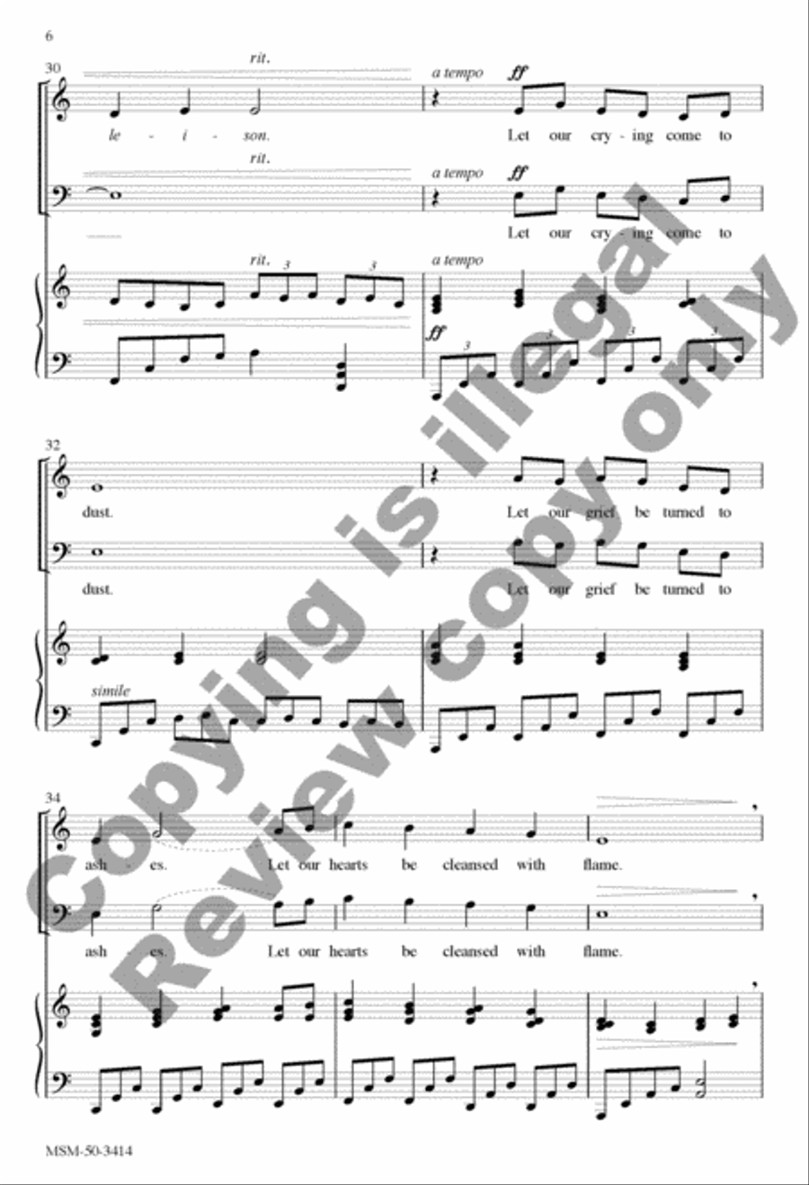 To Dust 4-Part scores gallery preview page 12