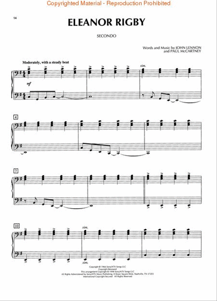 The Beatles Piano Duets – 2nd Edition 1 Piano, 4-Hands scores gallery preview page 3