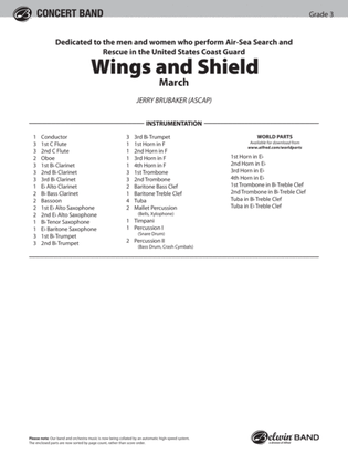 Wings and Shield: Score