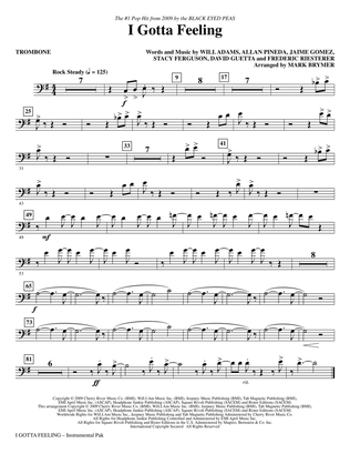 I Gotta Feeling (arr. Mark Brymer) - Trombone