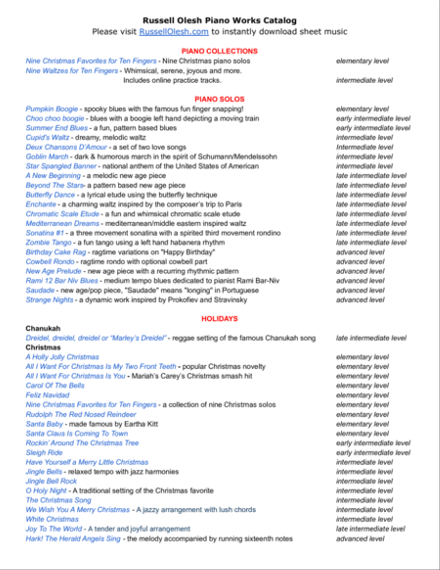 All I Want For Christmas Is You Easy Piano scores gallery preview page 4