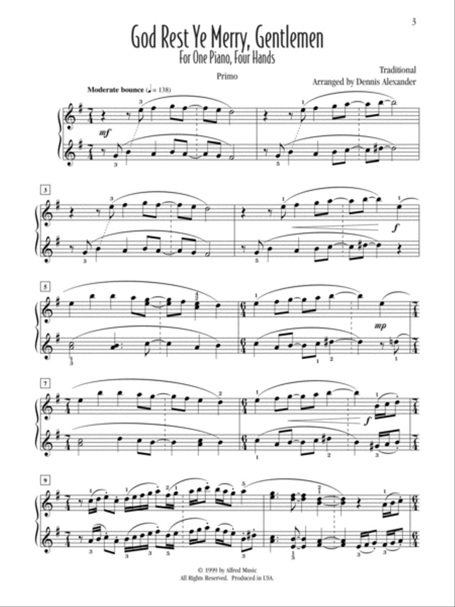 God Rest Ye Merry, Gentlemen Small Ensemble scores gallery preview page 3