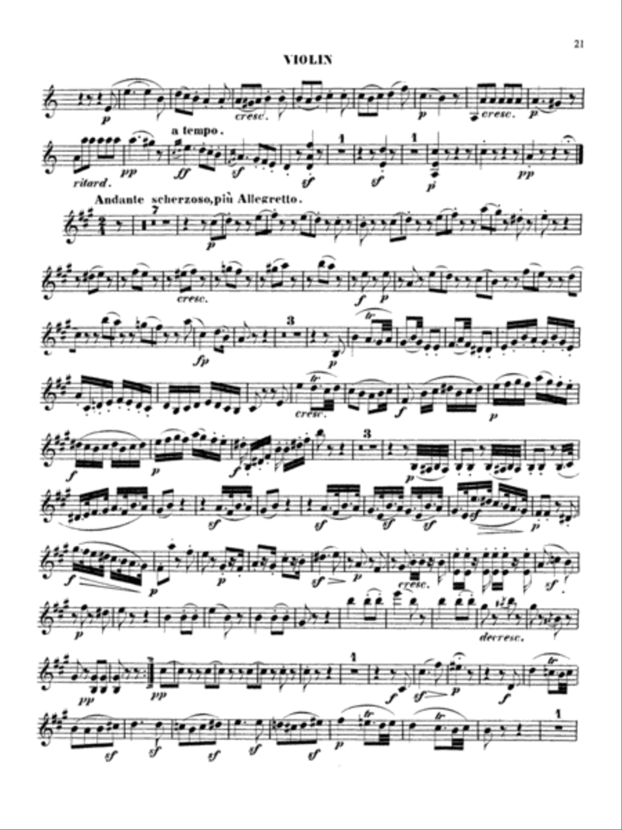 Beethoven: Violin Sonata, Op. 23 - Sonate No. 4 Violin scores gallery preview page 3