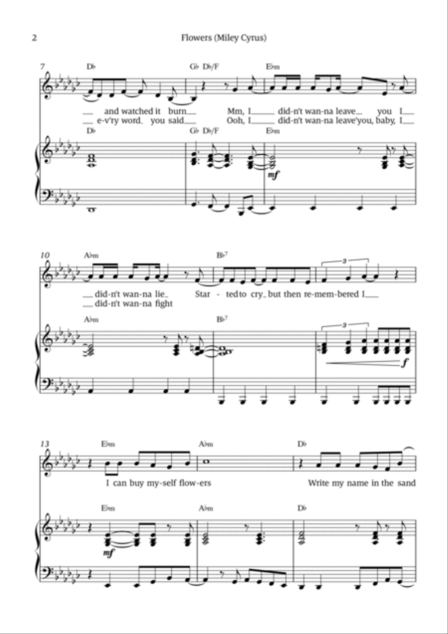 Flowers Voice scores gallery preview page 2