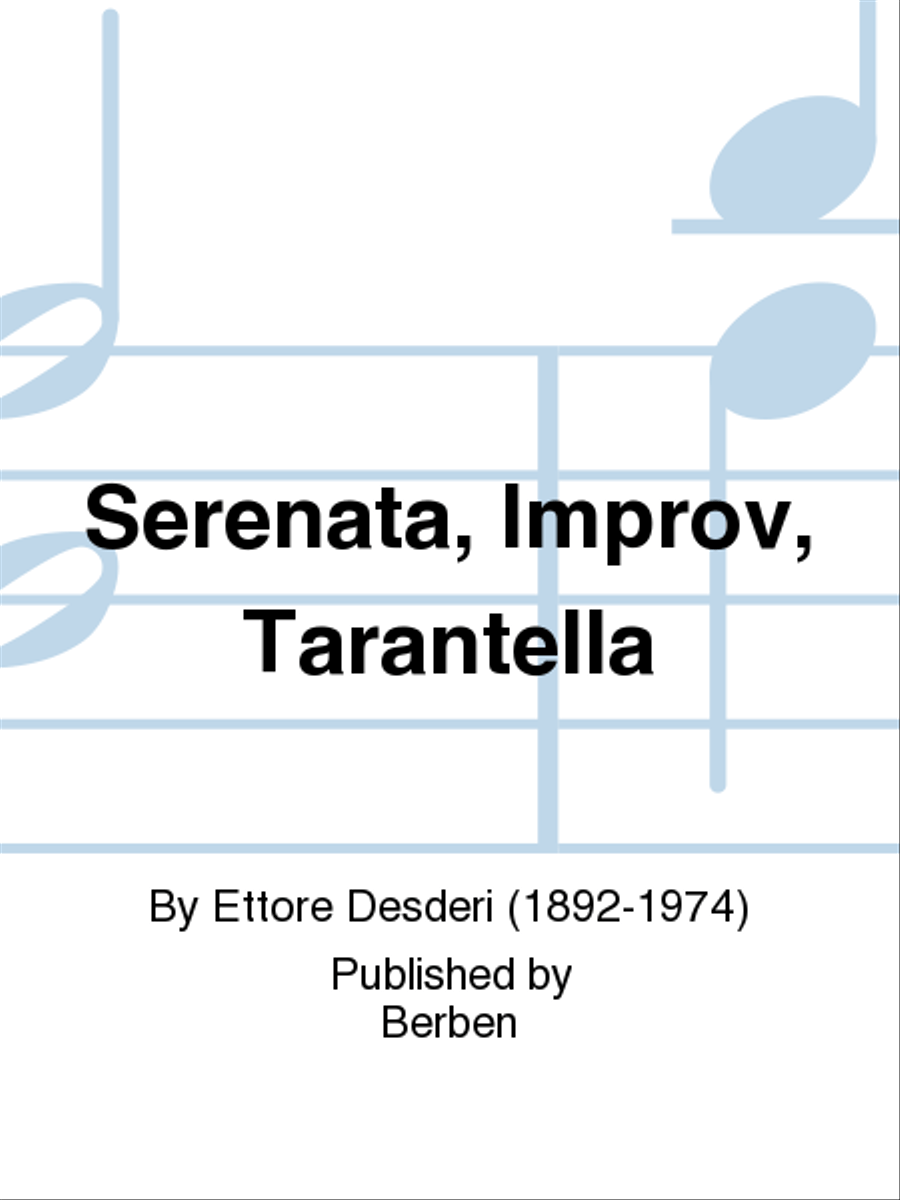 Serenata, improvviso e tarantella School and Community scores gallery preview page 1