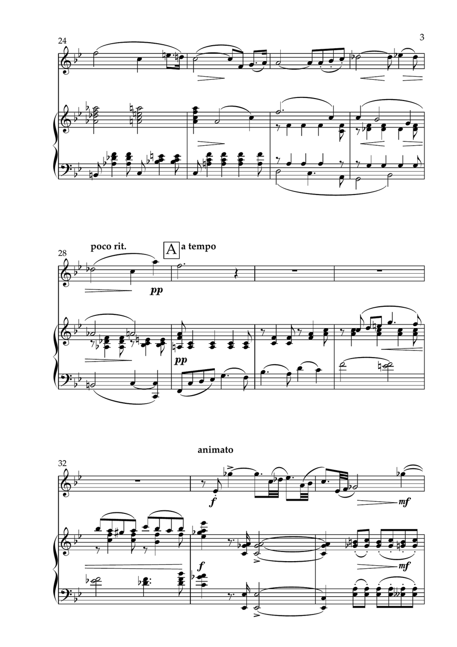 Romance Piano scores gallery preview page 3