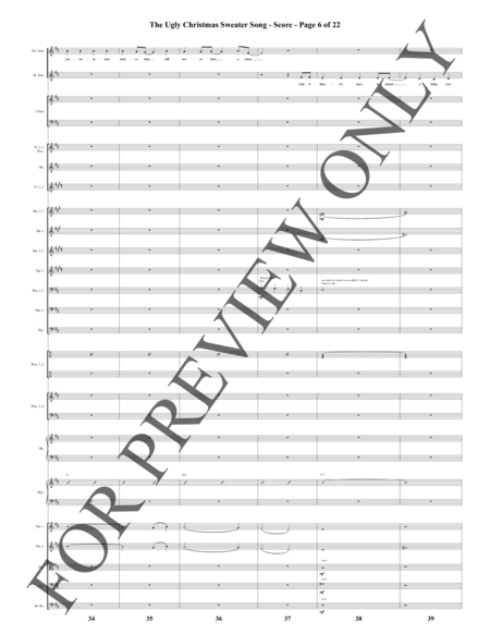 The Ugly Christmas Sweater Song - Orchestration (pdf)