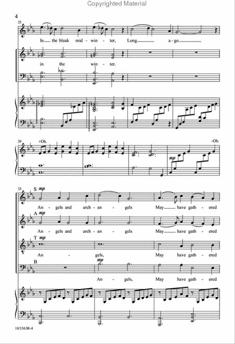 In the Bleak Mid-Winter Divisi scores gallery preview page 4