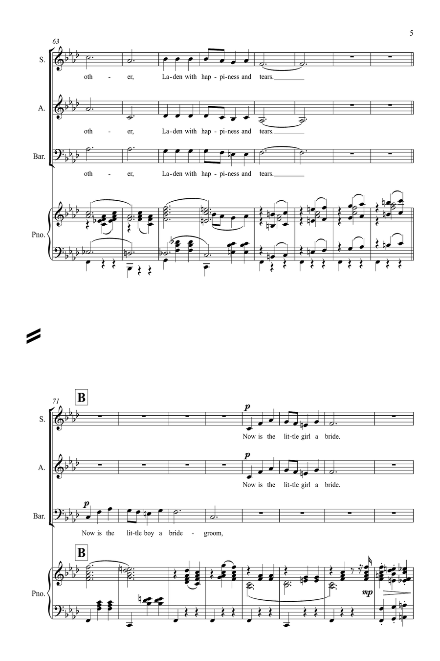 Sunrise, Sunset 3-Part scores gallery preview page 5