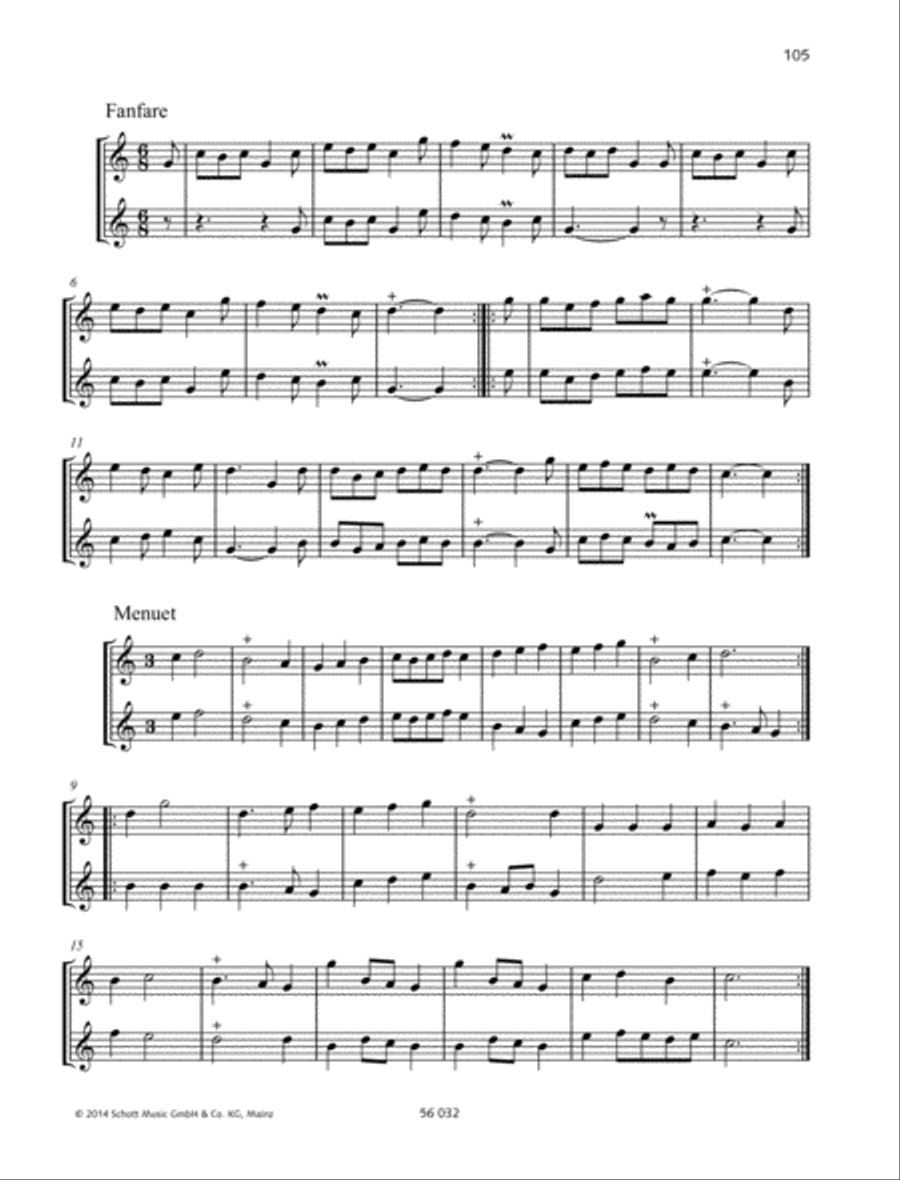 Suite C major, Op. 17 No. 3 Alto Recorder scores gallery preview page 2